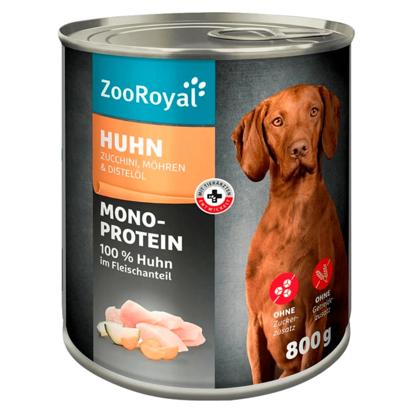 ZooRoyal Monoprotein 100% Huhn im Fleischanteil 800g
